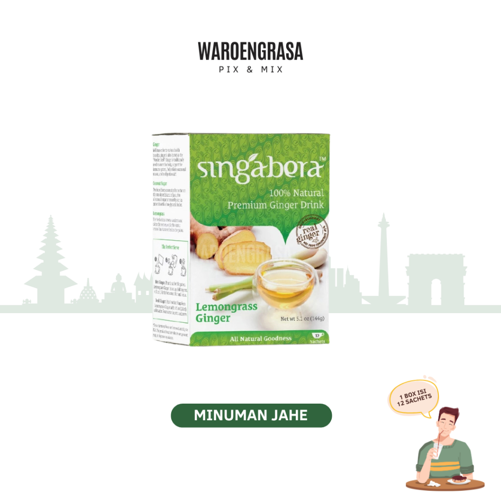

Singabera Premium Ginger Drink - Minuman Sari Jahe - Jahe Sereh