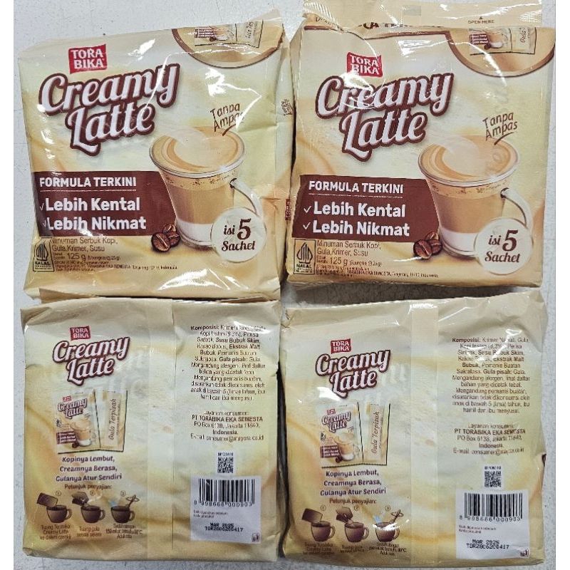 

TORA BIKA creamy latte 125gr ( isi 5 sachet ) & 250gr ( isi 10 sachet )