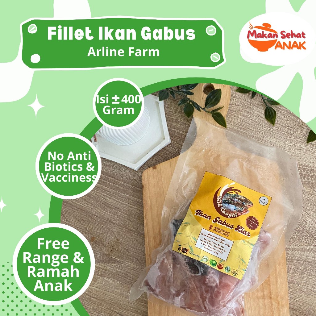

Ikan Gabus Liar Fillet Organik/ Belut Fillet Organic untu Anak dan Dewasa By Makan Sehat Anak