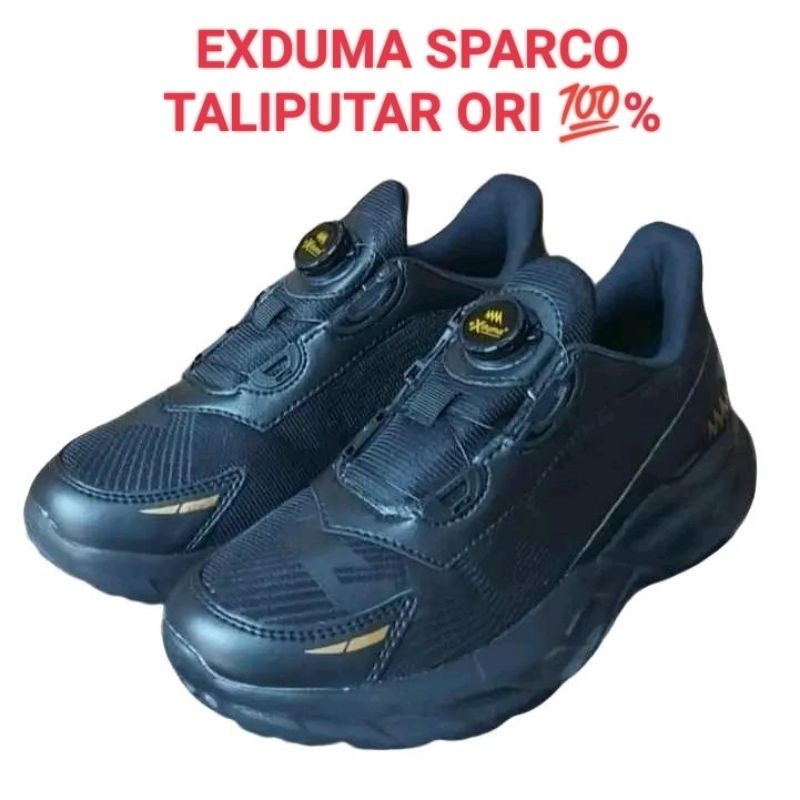 SEPATU EXDUMA TALIPUTAR/SEPATU EXDUMA SUPER BLACK MODEL TERBARU