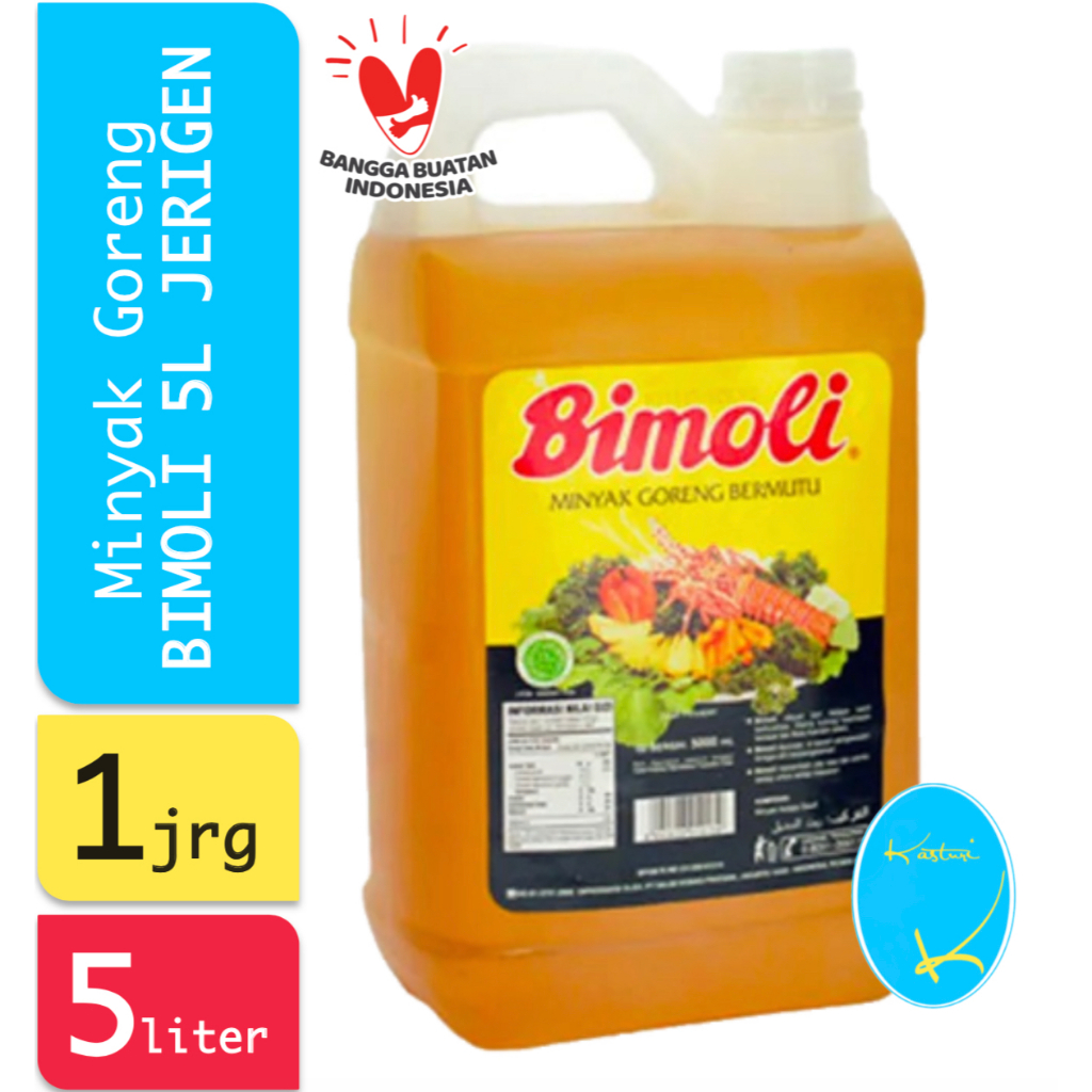 

Bimoli Klasik 5 Liter Minyak Goreng Kurir Instan - 1 Jerigen