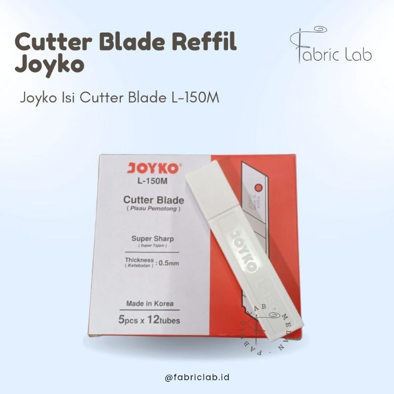 

Cutter Blade Refill Isi Pisau Pemotong Joyko L-150 ( 1 Tube 5 Pcs )
