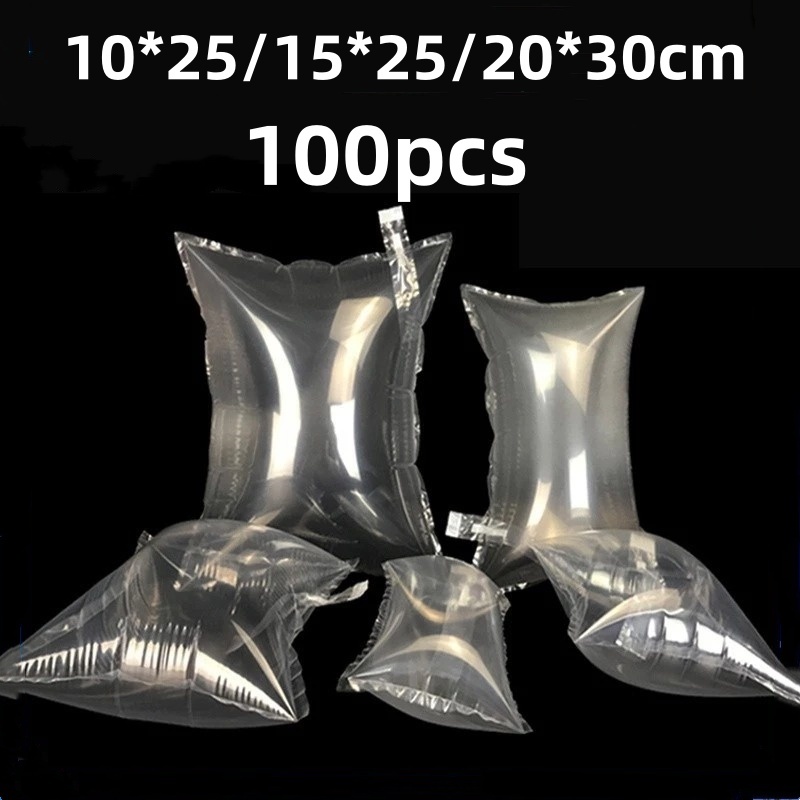 

InJO 100PCS Inflatable Buffer Bag Air Cushion Pillow Bubble Wrap Maker Express Package