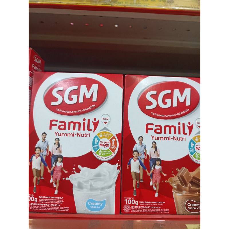 

SGM Yummy Nutri Family 100gram All Variant