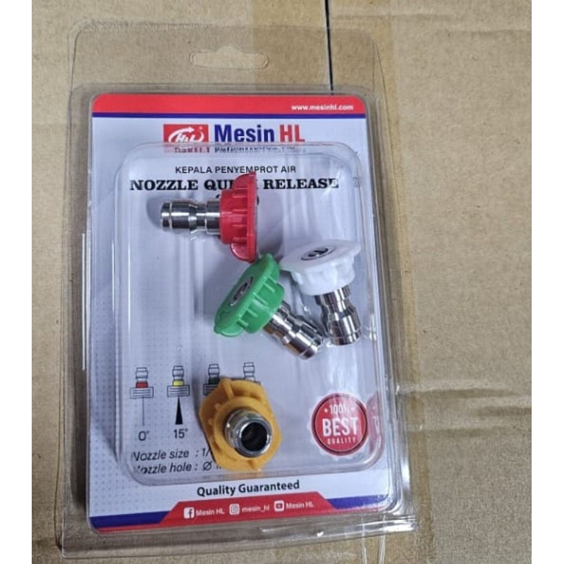HL Nozzle Tip Quick Release Set Jet Cleaner H&L