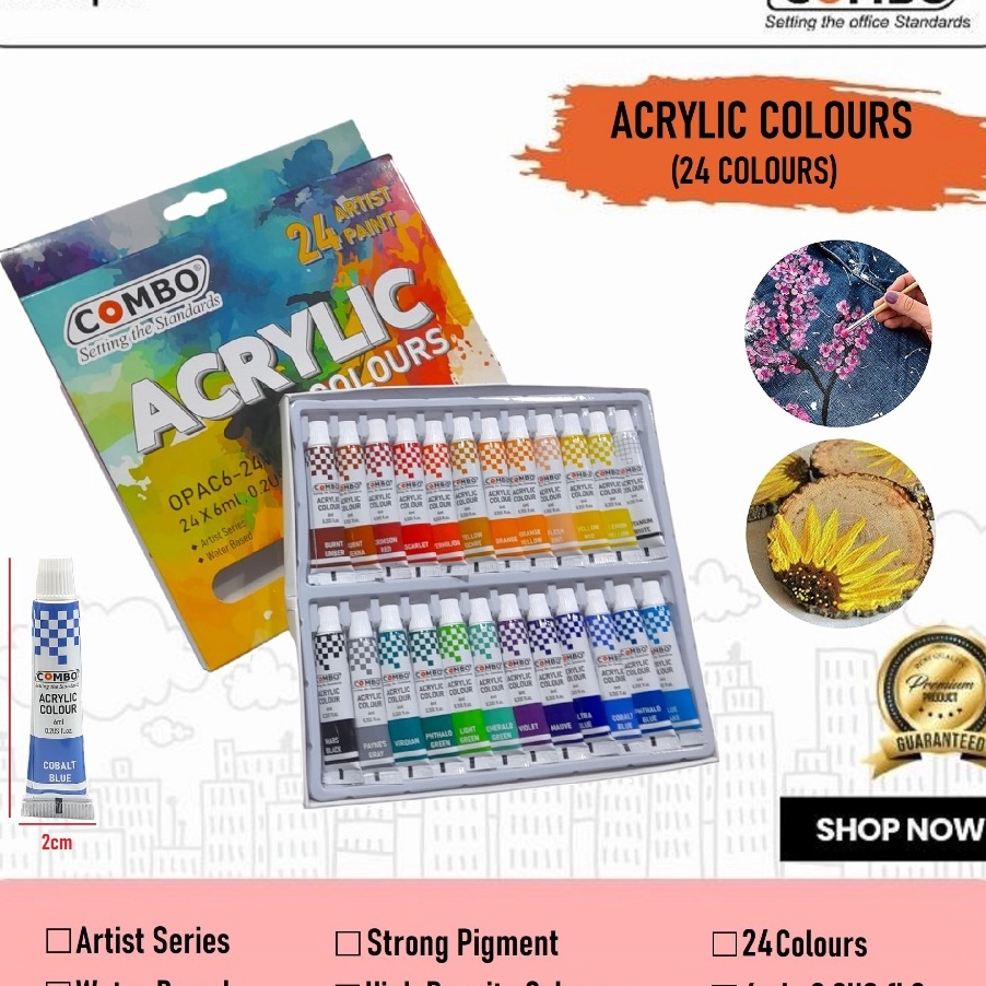 

Price Cat Akrilik 24 Warna 18 Warna 12 Warna Acrylic Colours Painting Cat Lukis Akrilik