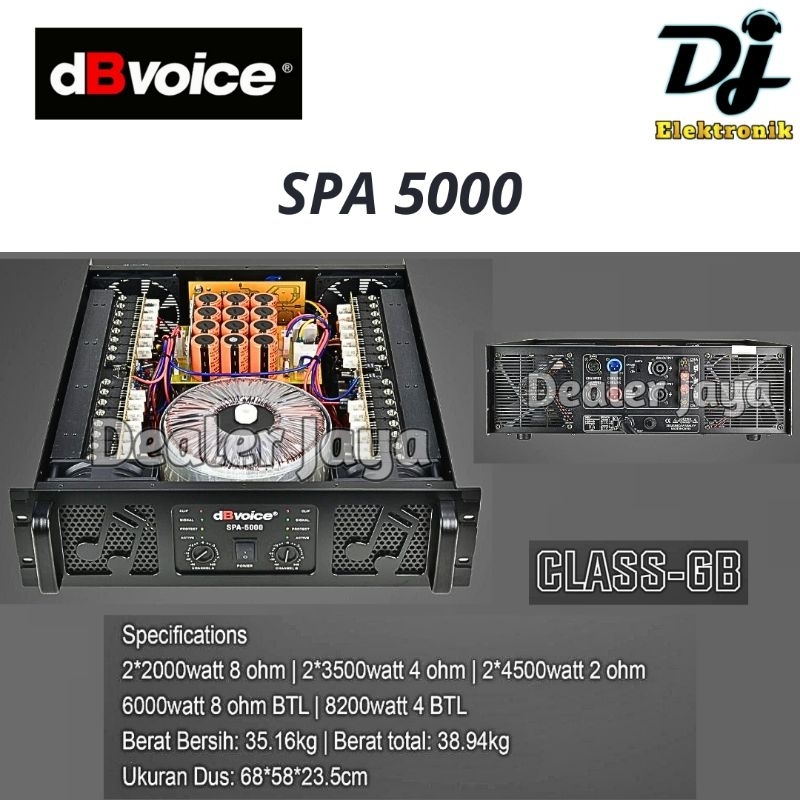 Power Amplifier DB Voice SPA 5000 / SPA5000 - 2 channel (dBVoice)