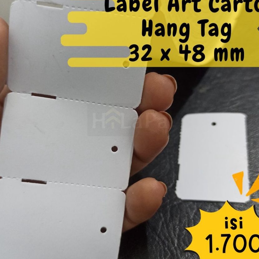 

Terbaru Label karton hang tag isi 17 pcs 32x48mm