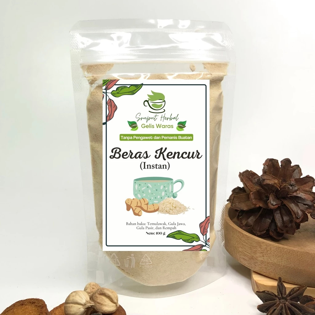 

100gr Beras Kencur Instan Bubuk Jamu Kualitas Premium JSR Rempah Sruput Herbal [COD]