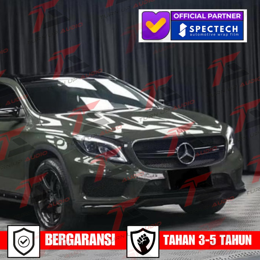 Wrapping Sticker mobil Premium spectech PET BLACK OLIVE bergaransi tahan lama stiker mobil wrap
