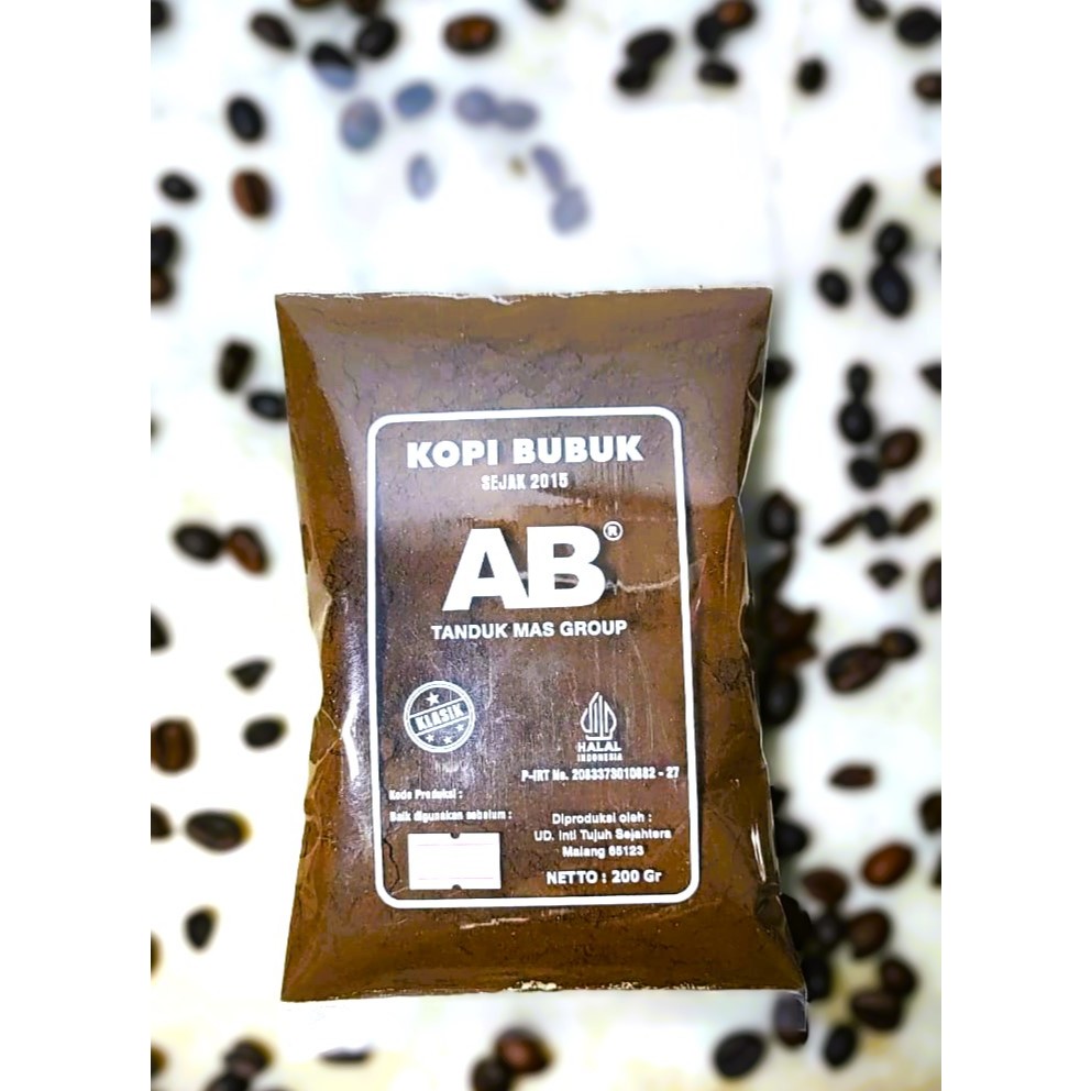 

KOPI BUBUK VIRAL KHAS DAMPIT 200Gr MERK AB