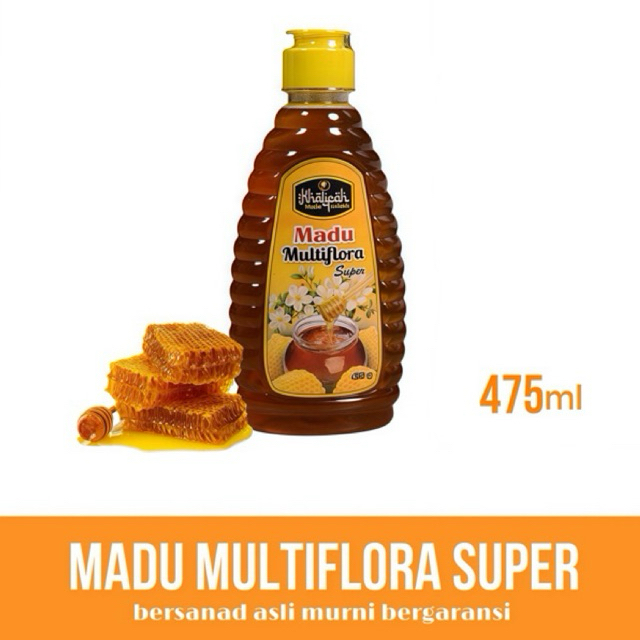 

Madu Khalifah Alfatih - Madu Multiflora Super 475ml - Madu Asli Murni 100% - Honey