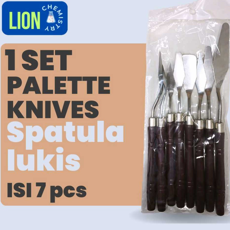 

Potongan SATU SET PALETTE KNIVESSPATULA LUKISAlat menghias kue ISI 7 Pcs