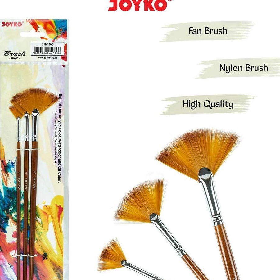

Diskon Brush Kuas Cat Air Lukis Acrylic Joyko BR13