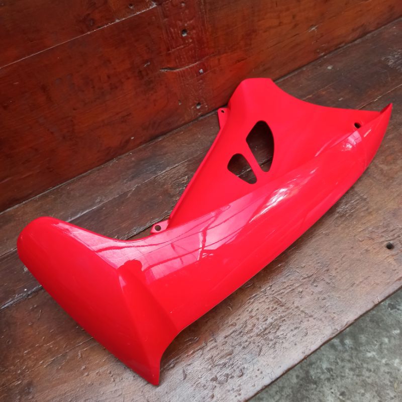 sayap body cover bodi legshield luar kawasaki Blitz R merah original