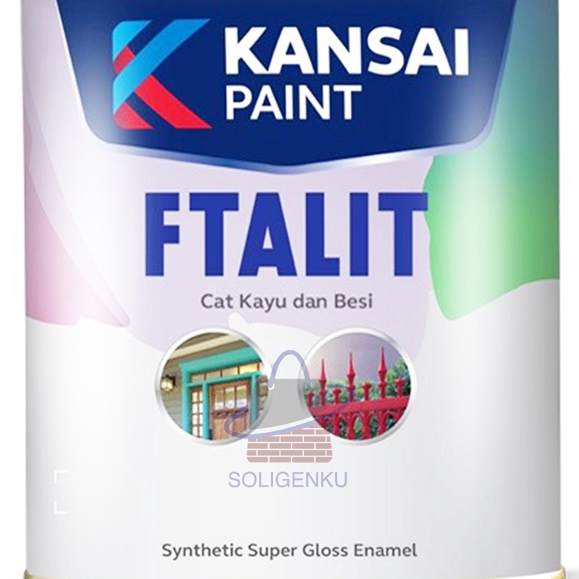 

HJ6 Cat Minyak Ftalit Kansai 1kg Ftalit Cat Kayu Besi