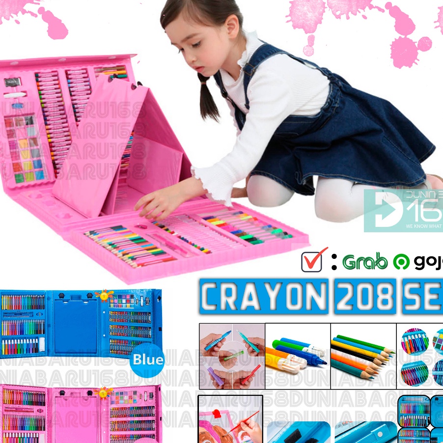 

KI3 Crayon 2 set Crayon Set Crayon art Set Crayon 15 set krayon set lengkap