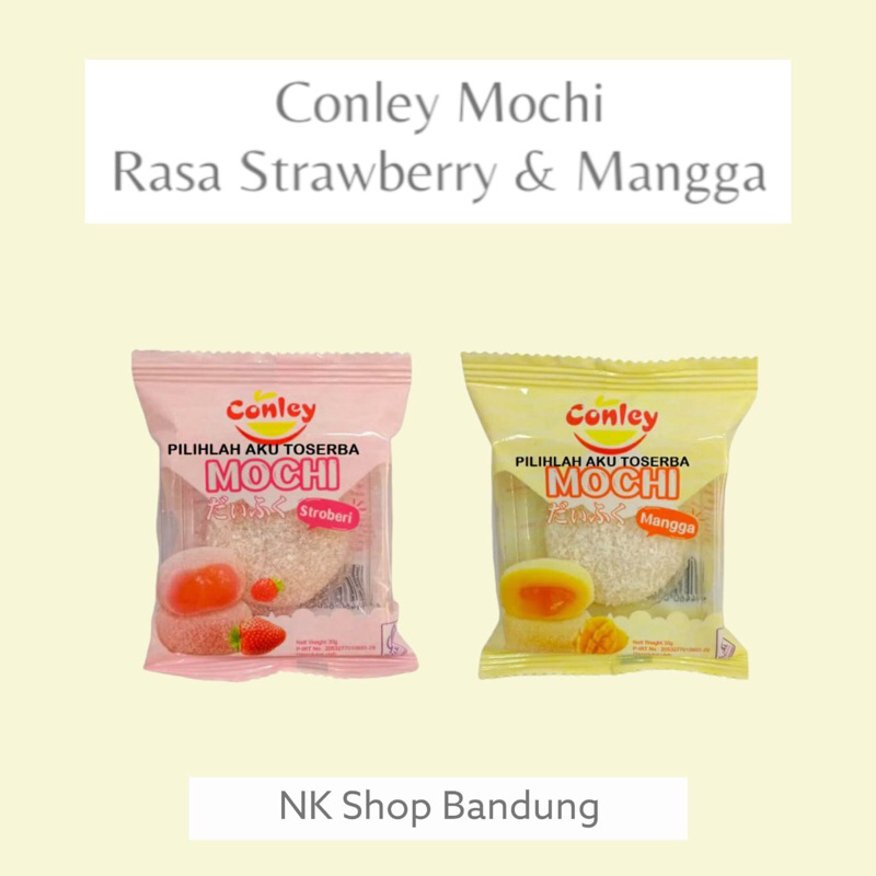 

Conley Mochi Jepang 30gr - Rasa Strawberry & Mangga