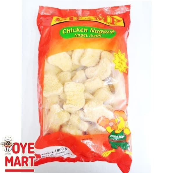 

CHAMP CHICKEN NUGGET 1KG NAGET AYAM
