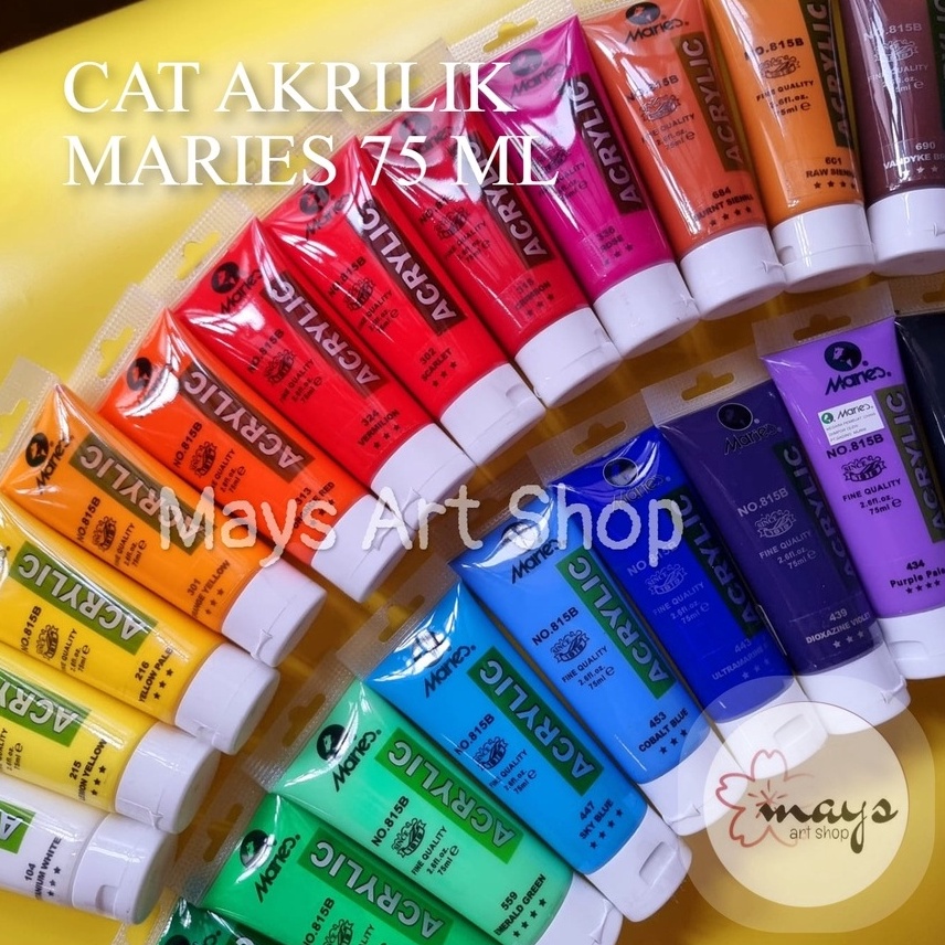 

KI3 Cat Akrilik Maries 75 ml Maries Acrylic Paint 75ml Cat Lukis Satuan