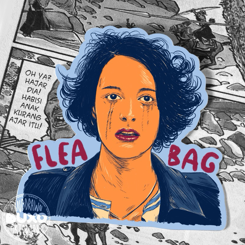 

buxo - FLEABAG vinyl sticker / sticker film movie series lucu