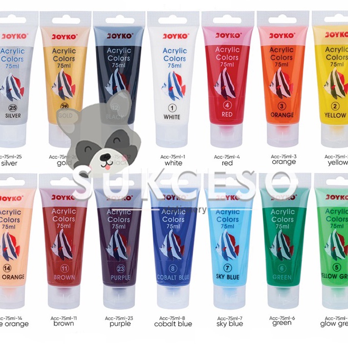 

Terjangkau Joyko Cat Acrylic Akrilik Colour ACC 75ml Warna