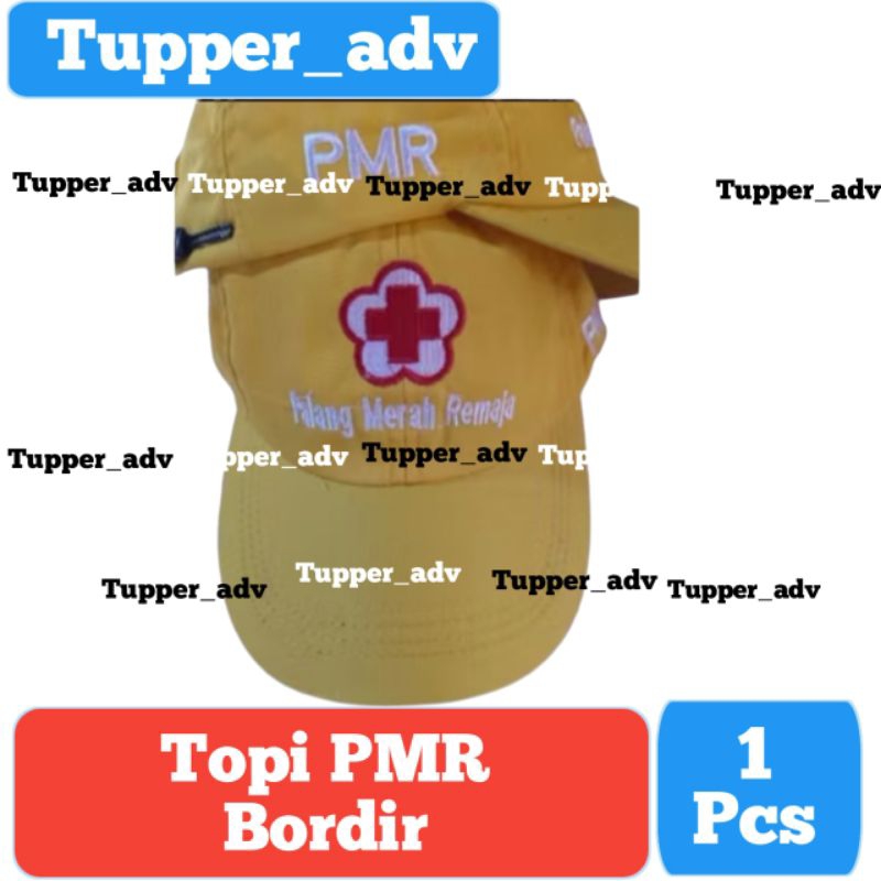 Topi PMR Warna Kuning Bordir / Topi PMR