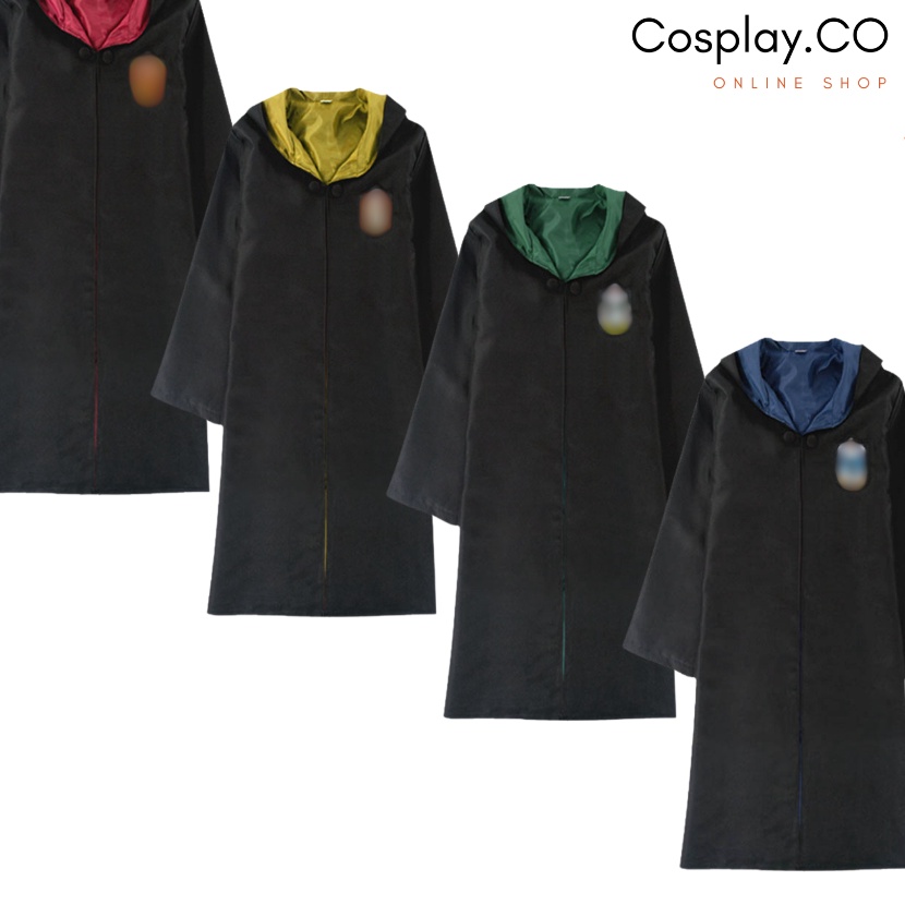 Bonus COSPLAY Kostum Jubah Pelajar Sekolah Sihir Halloween Pria dan Wanita