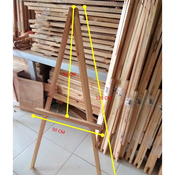 

HJ6 EASEL 12 TRIPOD KAYU STANDING PHOTO KANVAS LUKISAN PAPAN TULIS CONGRATULATIONS WEDDING DAY WHITEBOARD CHALKBOARD DLL