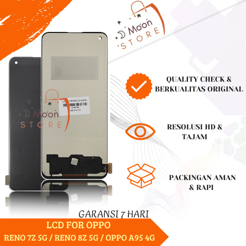 LCD OPPO RENO 7Z 5G / TOUCHSCREEN OPPO A95 4G / RENO 7Z 5G / RENO 8Z 5G ORIGINAL FULLSET COMPLETE