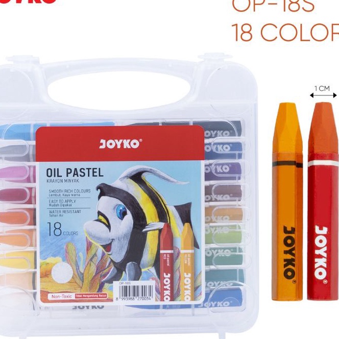 

KP8 Crayon JoykoOil Pastel Joyko 18 warna 1 set