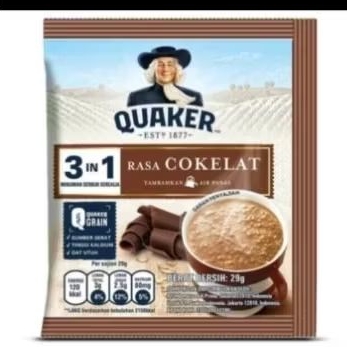 

Quaker outmeal/Quaker outmeal sachet coklat