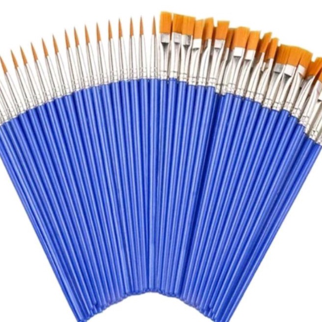 

HJ6 5 pcs kuas lukis plat dan lancip