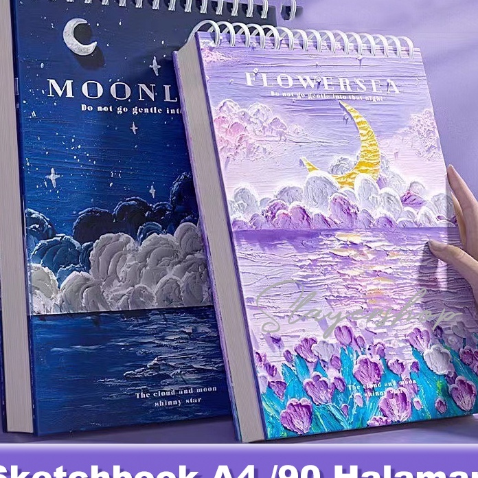 

KP8 Sketchbook A4 Aesthetic Buku Gambar Vertikal Jilid Spiral 45 Lembar9 Halaman