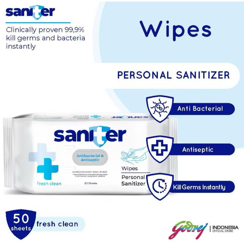 saniter tissue basah 50lembar