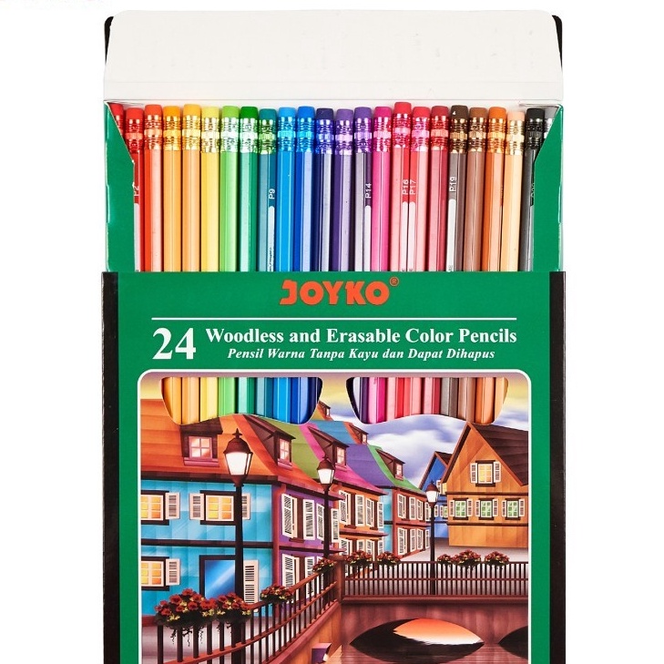 

Istimewa Pensil Warna Joyko CP115 24 Warna Bisa di Hapus