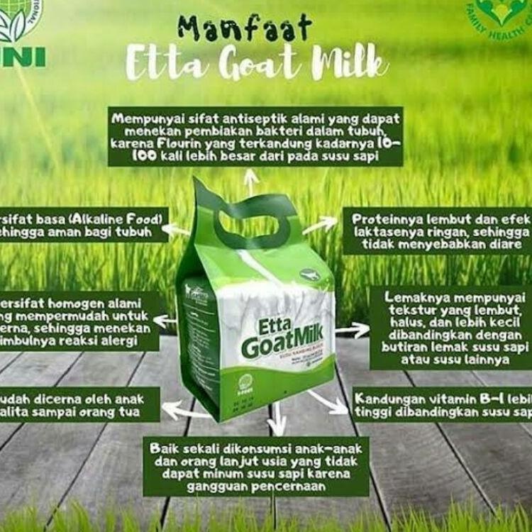 

ETTA GOAT MILK SUSU KAMBING ETAWA HNI HPAI 10 SASET/ ETTA GOAT MILK ASLI ORIGINAL