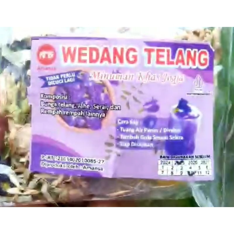 

Wedang Telang Uwuh Amansa Minuman Khas Jogja