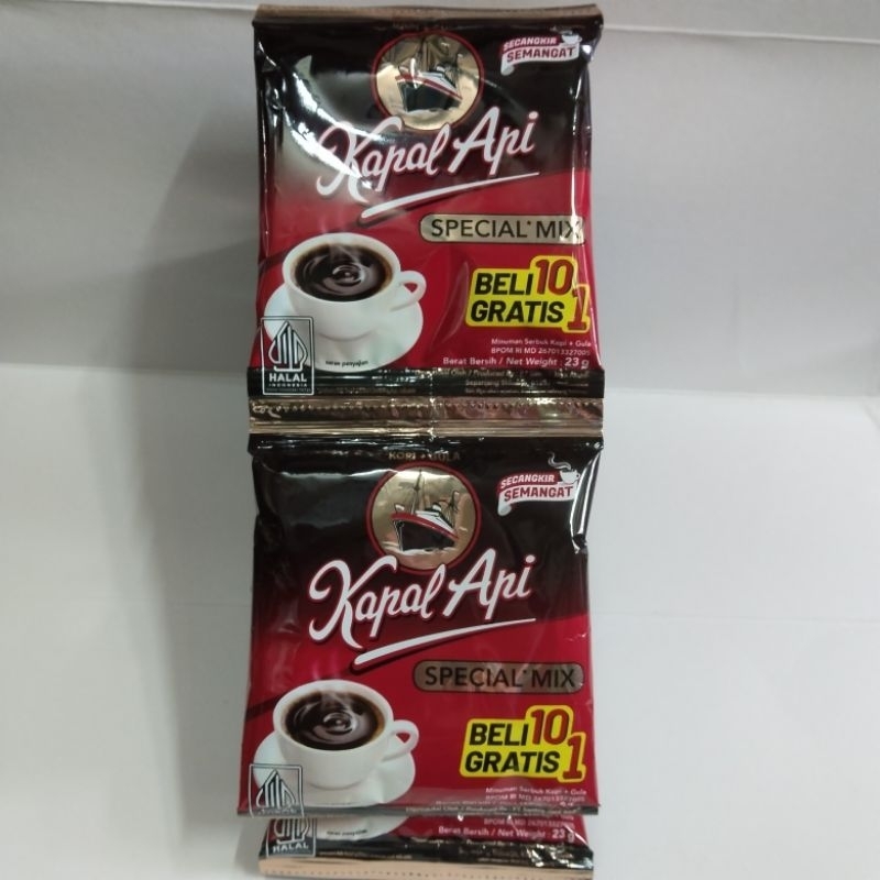 

Kapal Api Special Mix 23gr 1 renteng 11 pcs