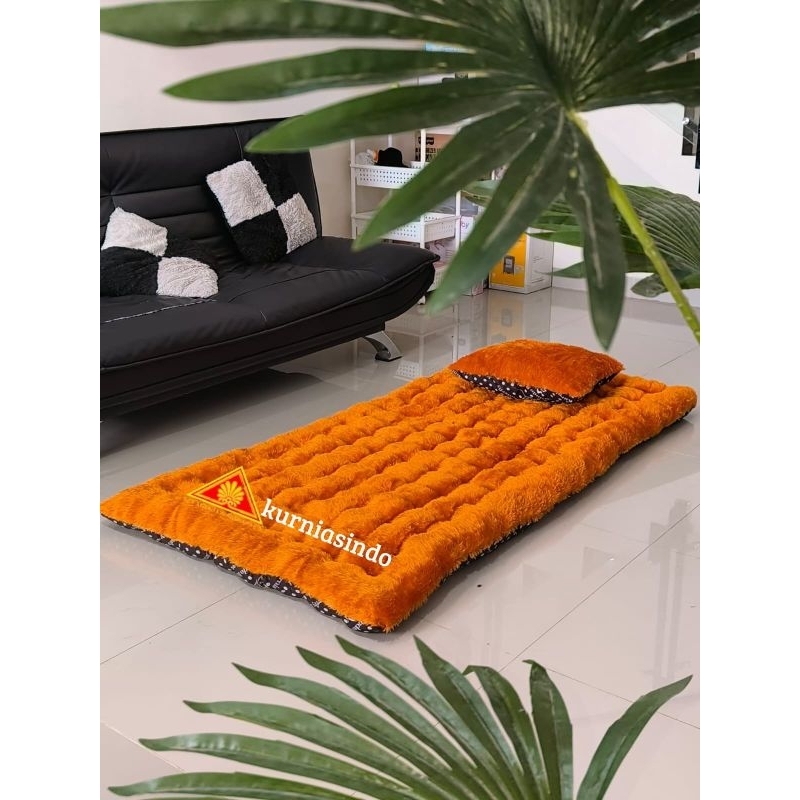 KASUR LIPAT BULU 100% ORIGINAL/KASUR LANTAI SUPER TEBAL/Kasur Gender Bulu Rasfur ANTI RONTOK//Empuk/