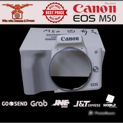 Cover front cover Chasing depan For Canon Eos M50 Putih