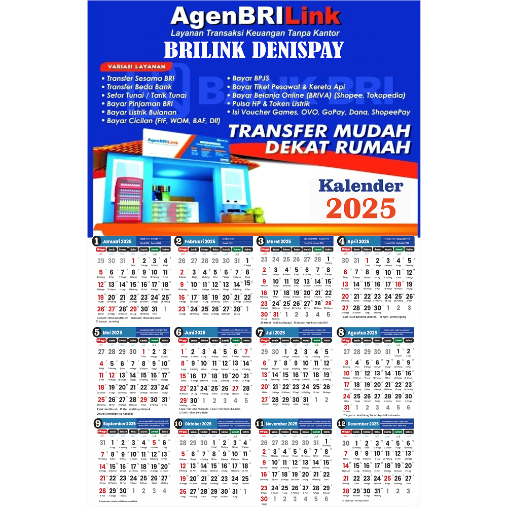 Kalender Agen Brilink 2025