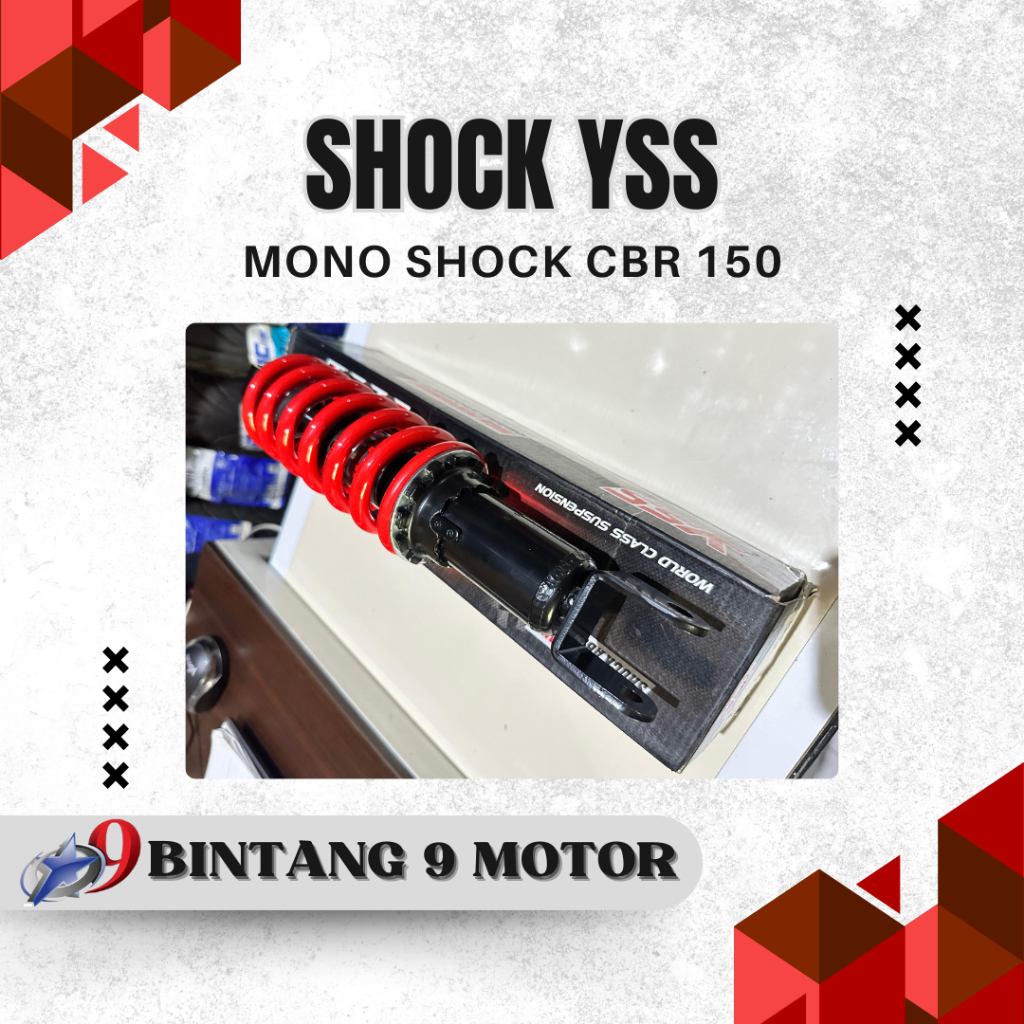 SHOCK SKOK YSS MONO SHOCK CBR 150-BINTANG SEMBILAN MOTOR