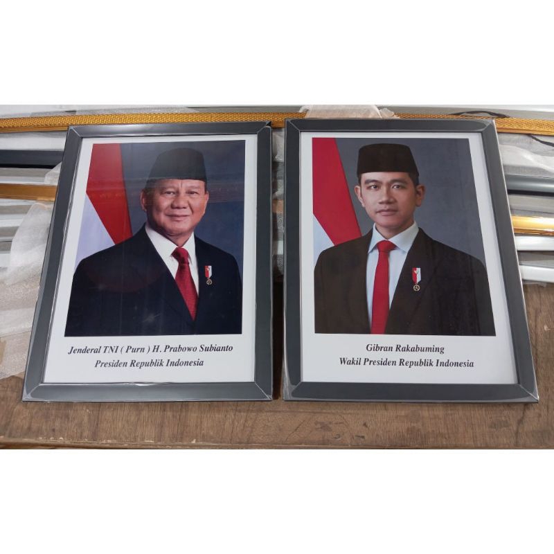 Bingkai + foto Presiden & Wakil Presiden