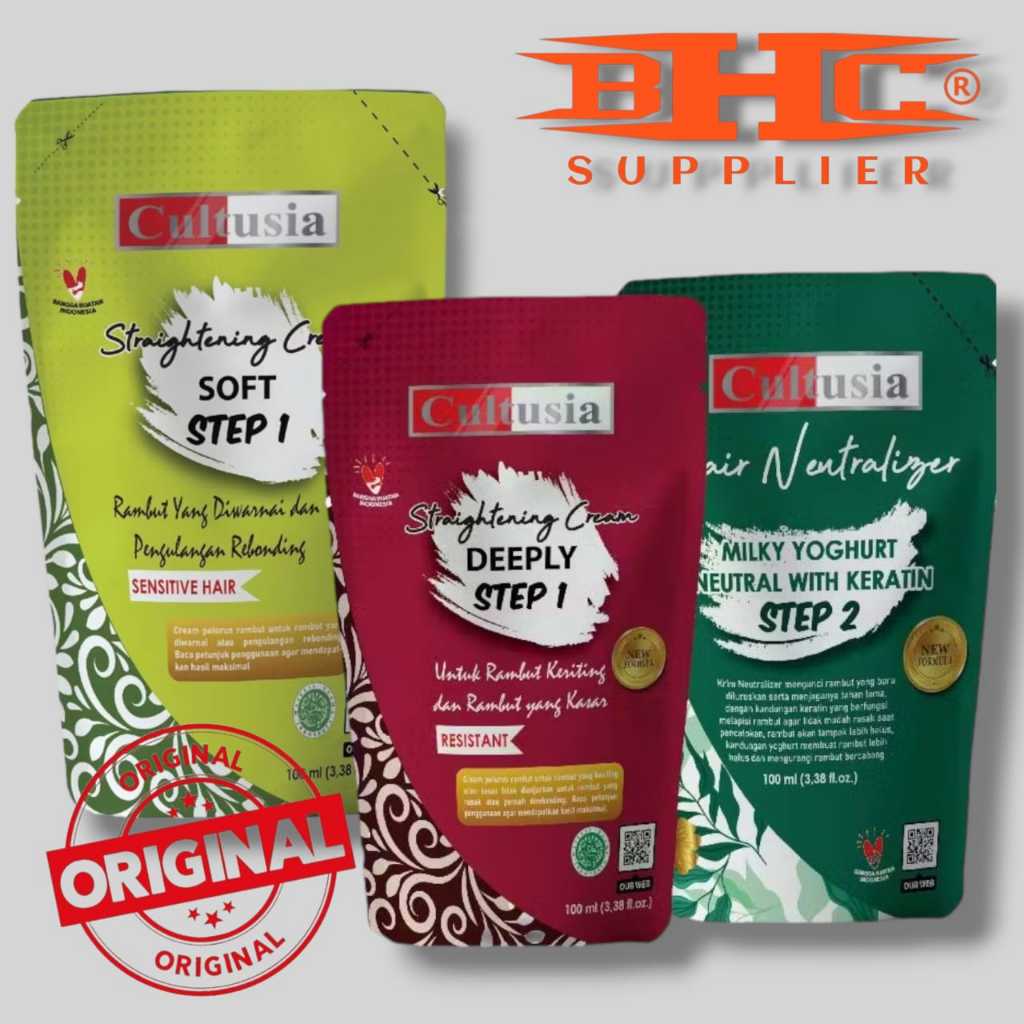 Pelurus Rambut Pria Wanita 125ml Cultusai Sensitive Hair / Rebonding Smoothing cultusia