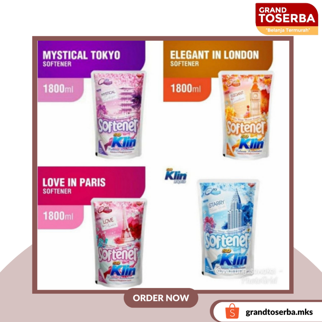 SOKLIN PEWANGI SOFTENER 1800ML