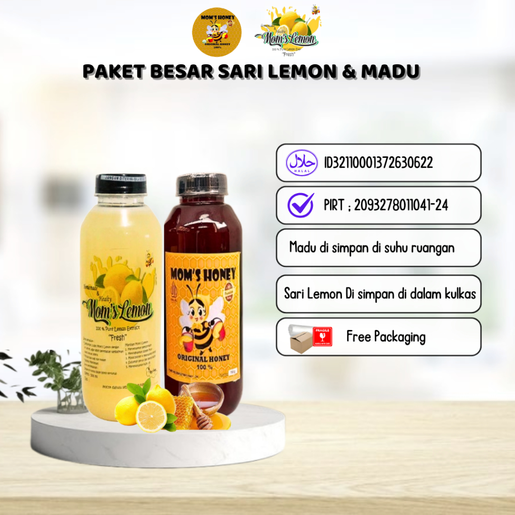 

Madu Lemon By MOMS HONEY (Paket Besar)