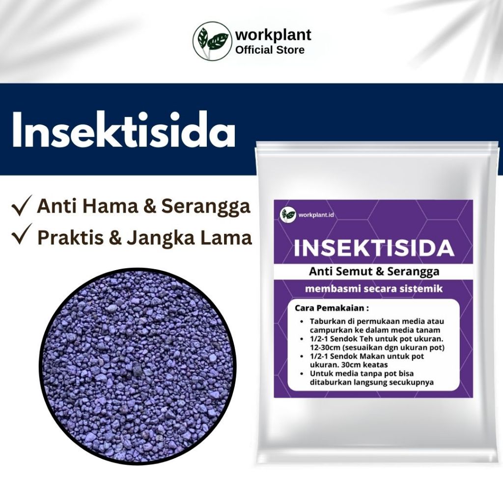 Workplant - Insektisida Pembasmi Hama Tanaman Hias Ampuh Basmi Semut Serangga Mengendalikan Cacing P