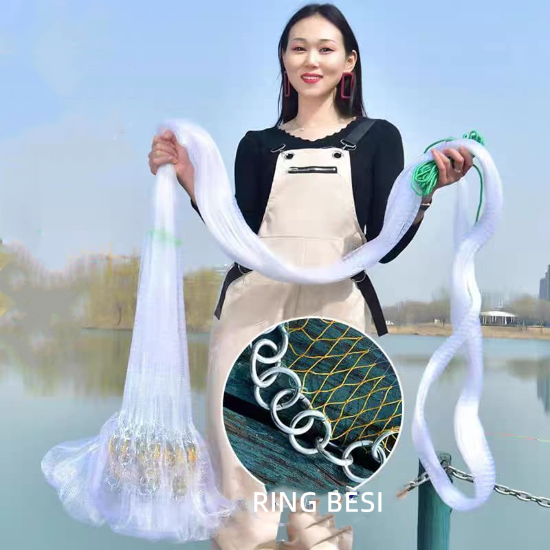 Jala lempar senar 12feet udang ikan 3m siap pakai bisa cod