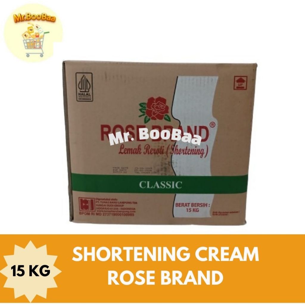 

ROSE BRAND SHORTENING 15KG / MENTEGA PUTIH 15KG